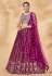 Purple georgette a line lehenga choli 25005