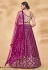 Purple georgette a line lehenga choli 25005