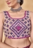 Purple georgette a line lehenga choli 25005