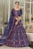 Navy blue silk a line lehenga choli 2003