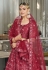 Maroon silk a line lehenga choli 2001