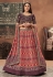 Maroon rayon a line lehenga choli 410