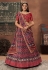 Wine rayon a line lehenga choli 402