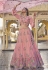 Pink readymade georgette a line lehenga choli 2416