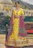 Yellow readymade organza a line lehenga choli 2422