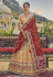 Beige readymade organza a line lehenga choli 2420