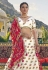 White readymade organza a line lehenga choli 2424