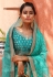 Organza Saree with blouse in Sea green colour 3287C