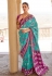 Patola silk Saree with blouse in Sea green colour 350F