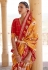 Patola silk printed Saree in Mustard colour 350I