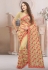 Georgette Saree with blouse in Beige colour 1303