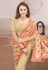 Georgette Saree with blouse in Beige colour 1303