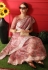 Organza printed Saree in Pink colour 10925