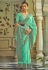 Tissue silk Saree with blouse in Sea green colour 31003