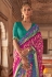 Patola silk printed Saree in Purple colour 410