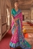 Patola silk printed Saree in Purple colour 410