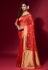 Silk Saree with blouse in Red colour 25004