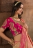 Silk Saree with blouse in Peach colour 10174