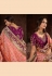 Silk Saree with blouse in Pink colour 10173