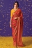 Brasso Saree with blouse in Maroon colour 16003