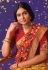 Brasso Saree with blouse in Mustard colour 16011