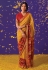 Brasso Saree with blouse in Mustard colour 16011