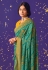 Brasso printed Saree in Sea green colour 16010