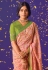 Brasso printed Saree in Pink colour 16004