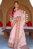 Silk Saree with blouse in Pink colour 398