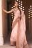 Silk Saree with blouse in Peach colour 402