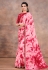 Crepe georgette printed Saree in Pink colour 42211