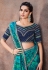 Silk Saree with blouse in Sea green colour 42212