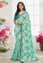 Chinon printed Saree in Sea green colour 104