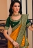 Silk Saree with blouse in Mustard colour 1003