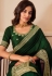 Silk Saree with blouse in Green colour 1005