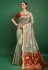 Silk Saree with blouse in Grey colour 10952