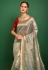 Silk Saree with blouse in Grey colour 10952