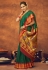 Silk paithani Saree with blouse in Green colour 42005