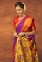 Silk paithani Saree in Purple colour 42004