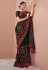 Georgette Saree with blouse in Green colour 1338