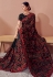 Georgette Saree with blouse in Black colour 1335