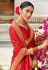 Silk Saree with blouse in Red colour 87827