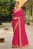 Silk Saree with blouse in Magenta colour 87831