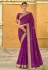 Silk Saree with blouse in Purple colour 87833