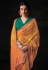 Brasso Saree with blouse in Mustard colour 16029