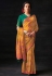 Brasso Saree with blouse in Mustard colour 16029