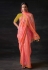 Brasso Saree with blouse in Pink colour 16028