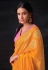 Brasso Saree with blouse in Orange colour 16026