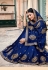 Silk Saree with blouse in Navy blue colour 2231