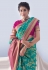 Silk Saree with blouse in Sea green colour 18001